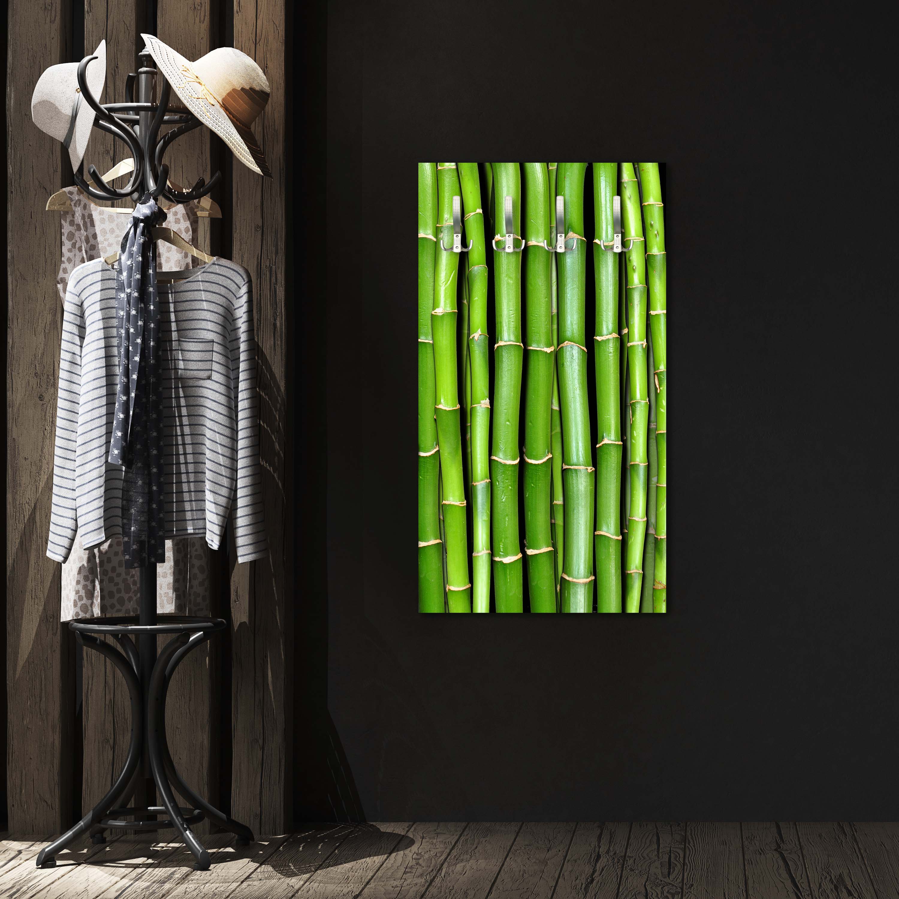 Garderobe Bambuswand M0054 entdecken - Bild 3