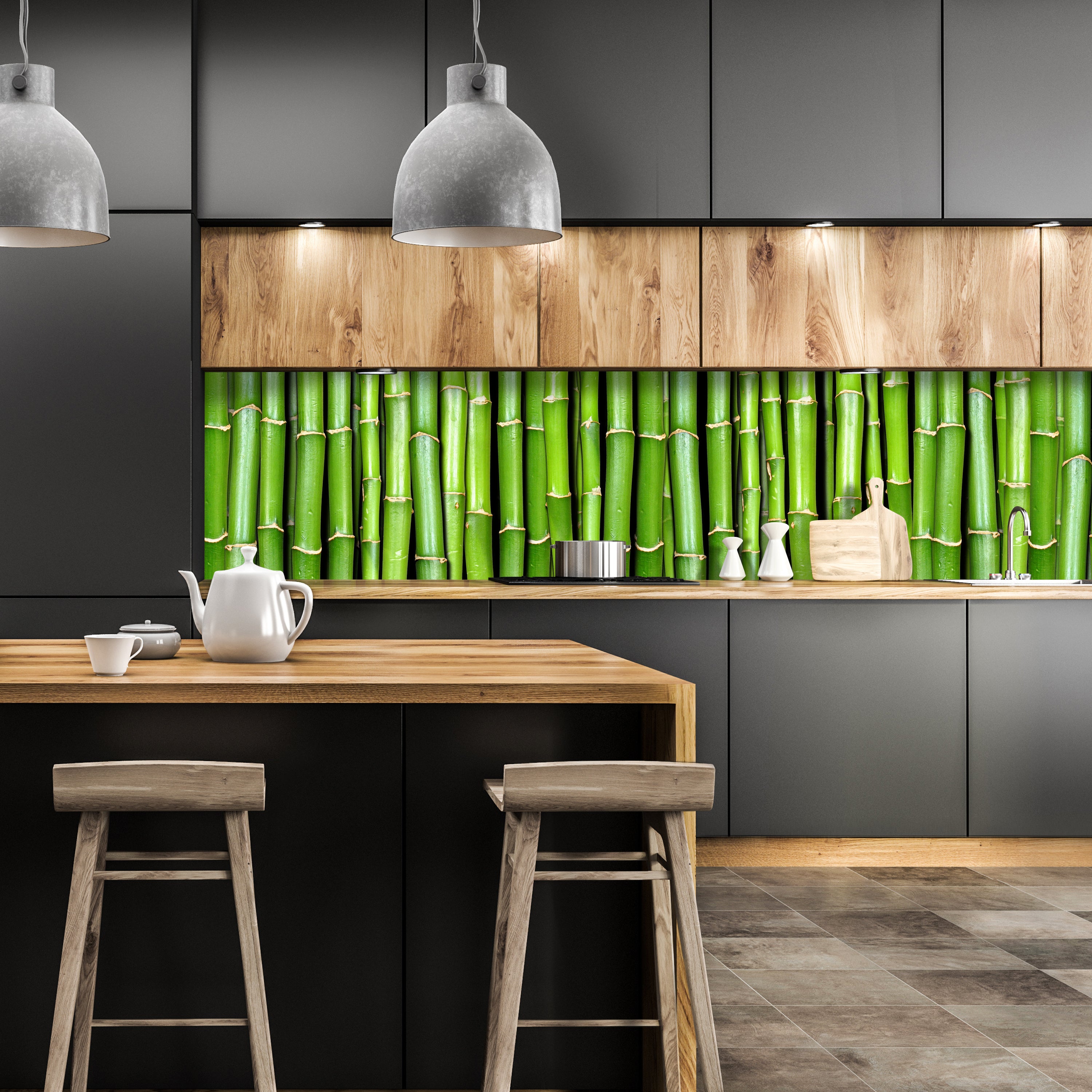 Küchenrückwand Bambuswand M0054 entdecken - Bild 1