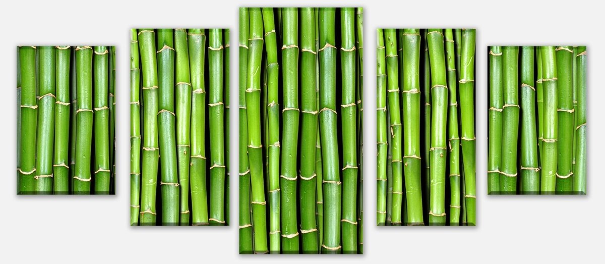 Leinwandbild Mehrteiler Bambuswand M0054 entdecken - Bild 1