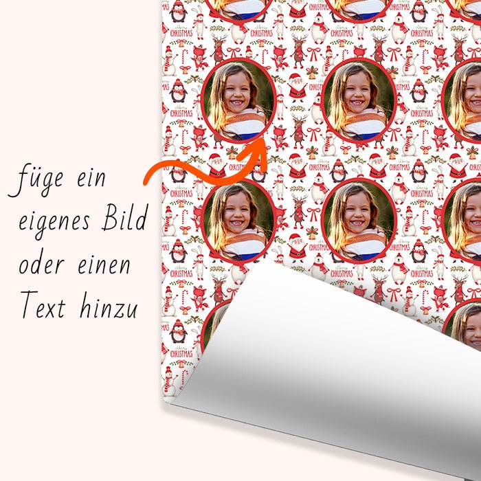 Geschenkpapier personalisiert Geschenkpapier Weihnachten Fuchs Foto M0058 - Bild 6
