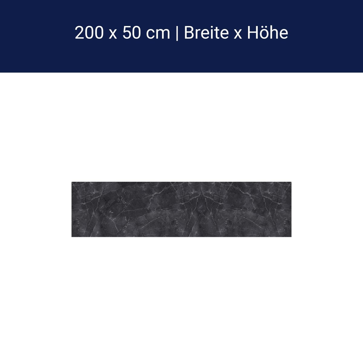 Panoramic photo wallpaper black marble M0058