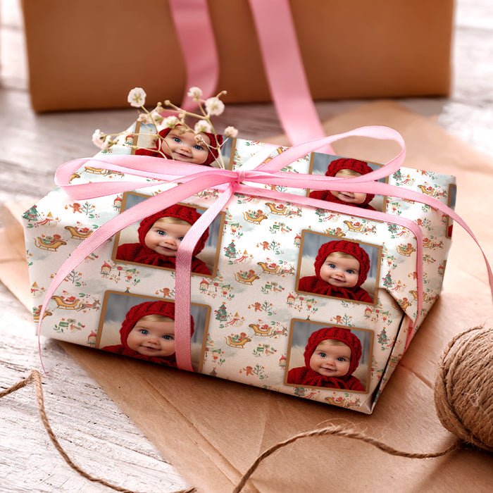 Geschenkpapier personalisiert Geschenkpapier Weihnachten Elfen Foto M0061 - Bild 3