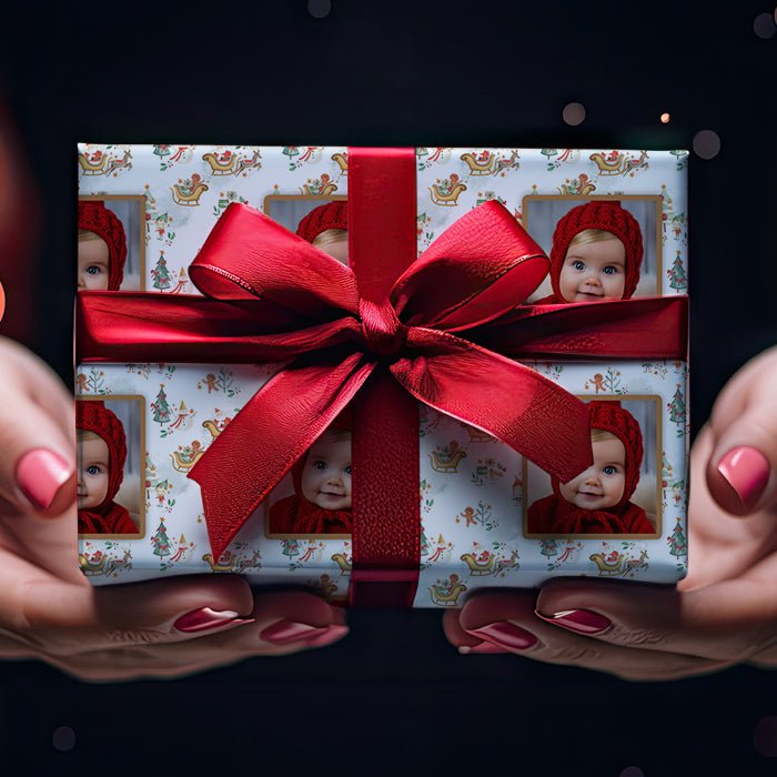Geschenkpapier personalisiert Geschenkpapier Weihnachten Elfen Foto M0061 - Bild 4