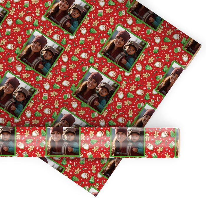 Geschenkpapier personalisiert Geschenkpapier Weihnachten Pfefferkuchen Foto M0062 - Bild 1