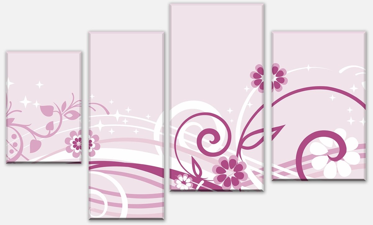 Leinwandbild Mehrteiler Annabelle Floral Blüten M0063
