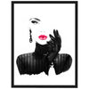 Poster Model Painting Red Fashion Woman Women Lips M0064