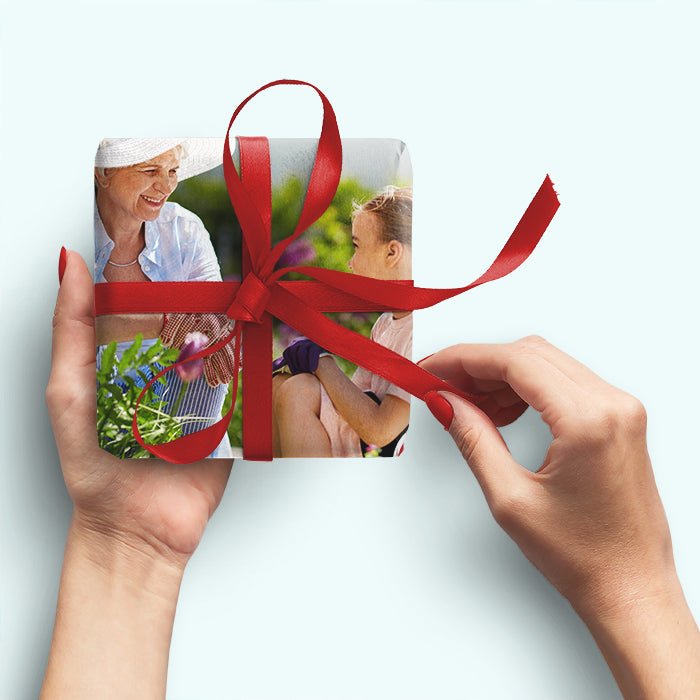 Geschenkpapier personalisiert Geschenkpapier Collage Beste Oma 4 Fotos M0067 - Bild 4