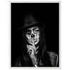 Poster Model mit Totenkopf Makeup, Schminke M0068