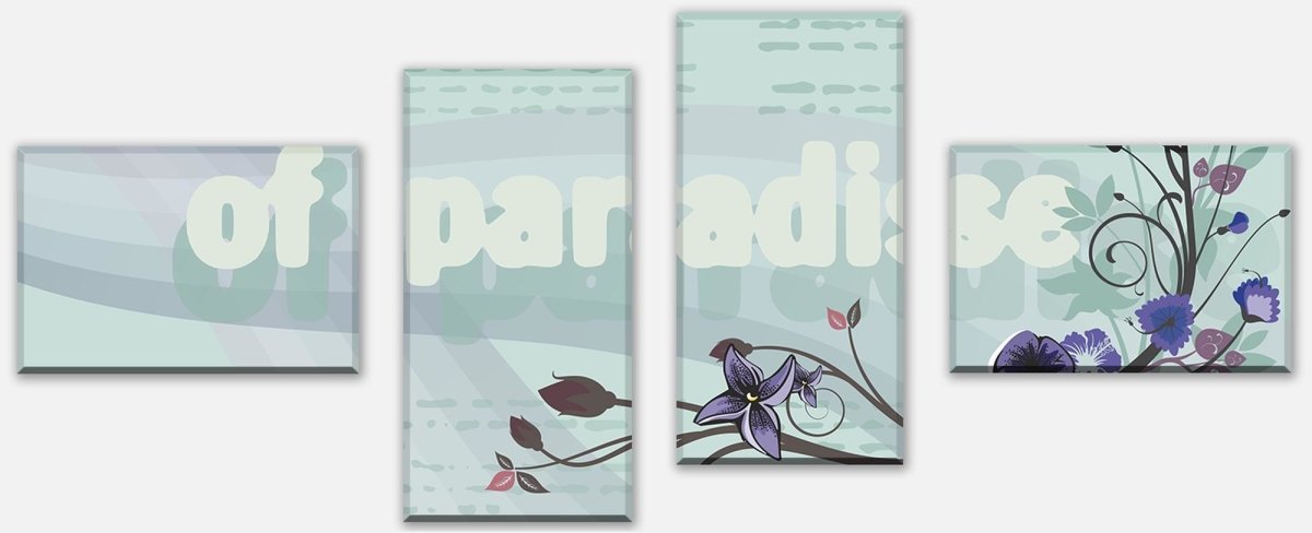 Leinwandbild Mehrteiler Paradise Kiss Exotic M0070