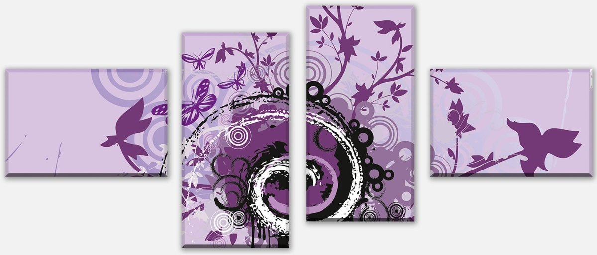 Leinwandbild Mehrteiler Violet Dream M0071