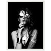 Poster Tattooed Woman Sunglasses Tattoo Model Tattoos M0071