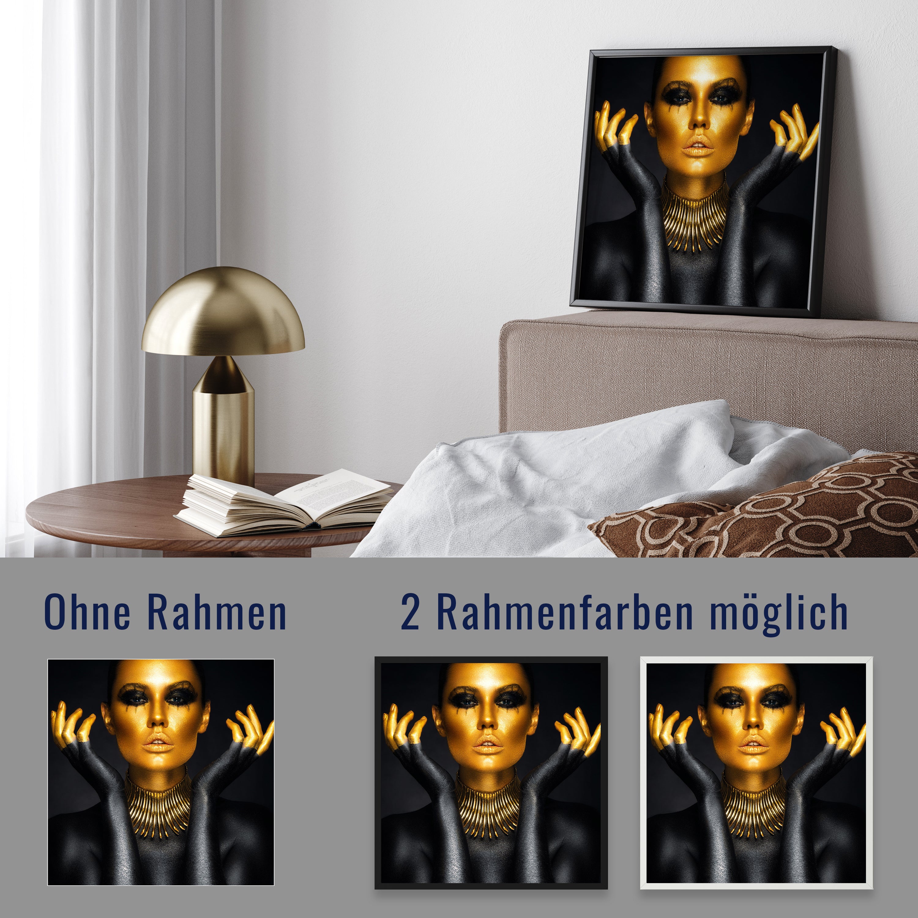 wandmotiv24 Poster, Poster - Gold - M0072 - Bild 4