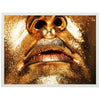 Poster Gold collection, Gold, Lippen, goldener Lack, Glanz M0076