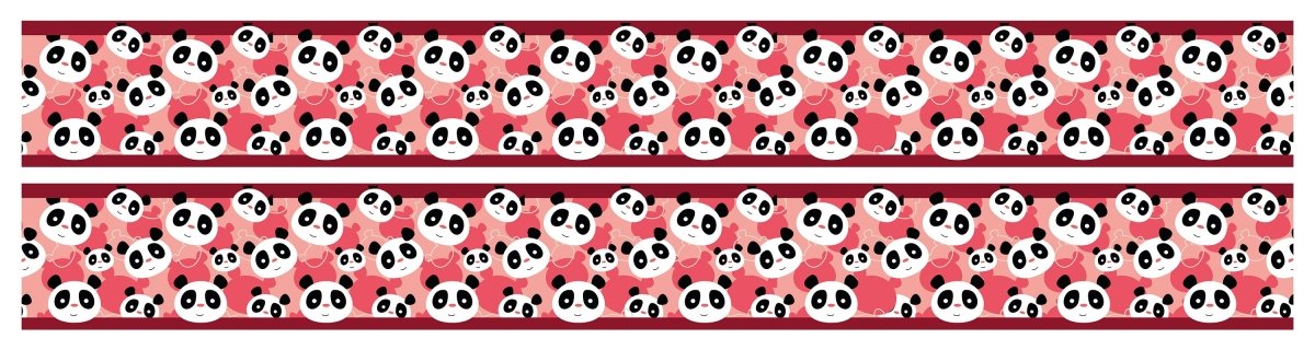 Bordüre Panda rosa M0084 entdecken - Bild 2