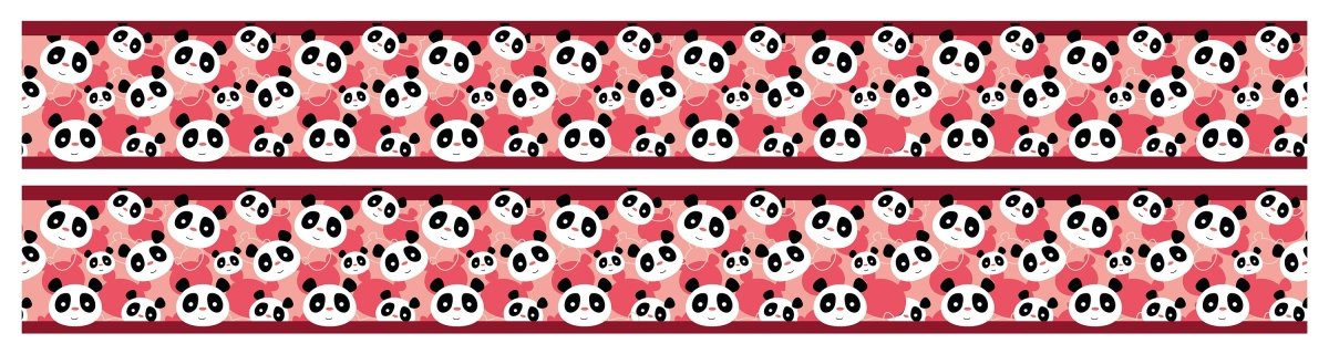 Bordüre Panda rosa M0084 entdecken - Bild 2