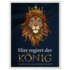 Poster hier regiert der König, Löwe, Königin, Afrika, Tiere M0085