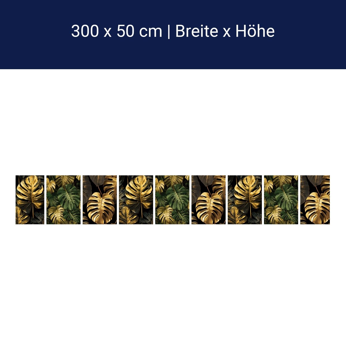 Panorama-Fototapete Goldene Blätter M0087