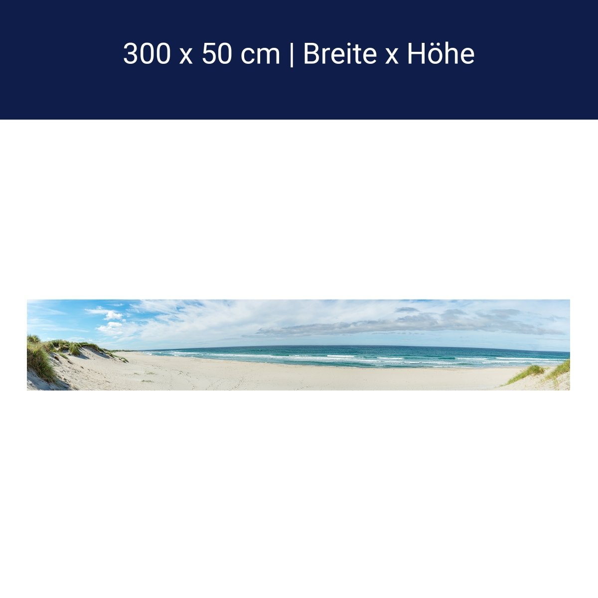 Panorama-Fototapete Strand in Norwegen M0088