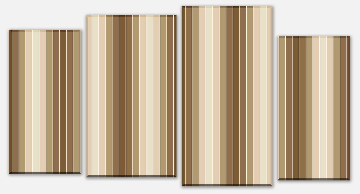 Canvas print Divider beige pattern M0089