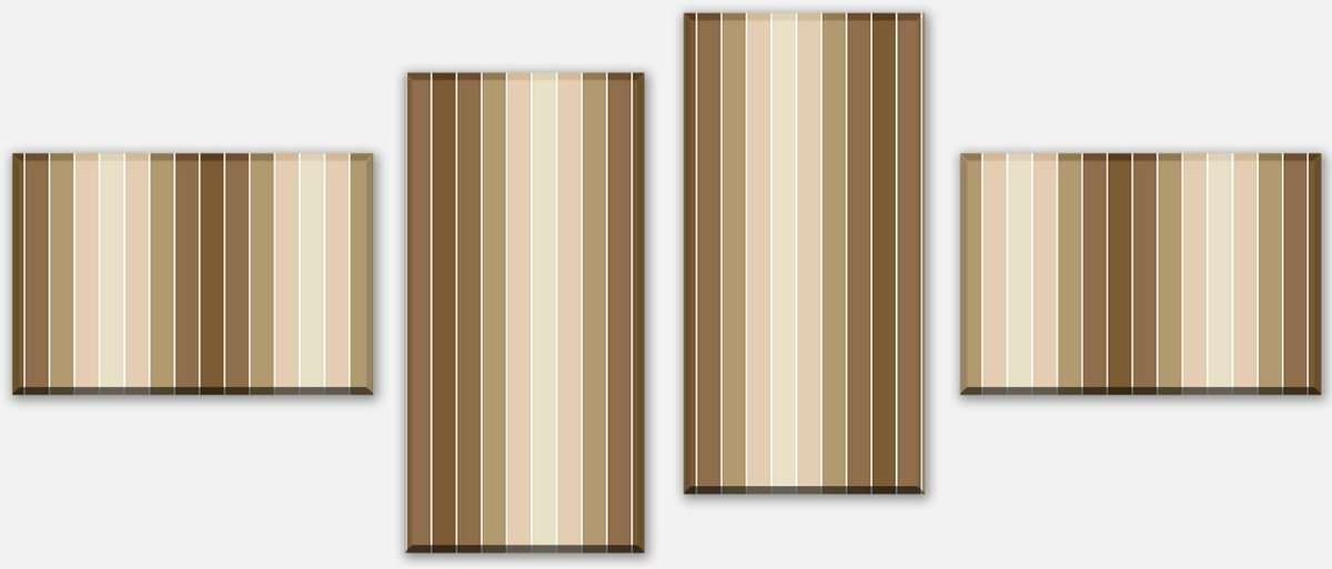 Canvas print Divider beige pattern M0089