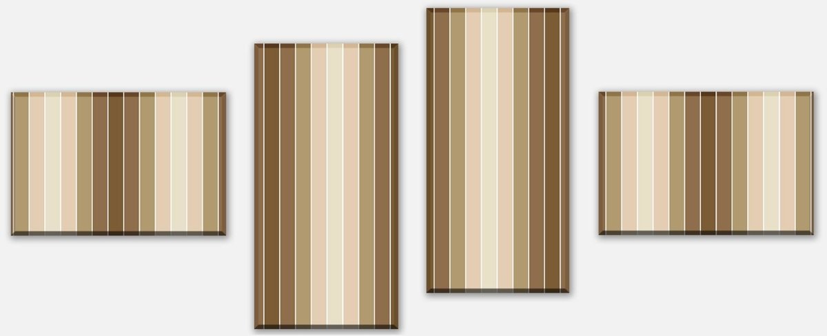 Canvas print Divider beige pattern M0089