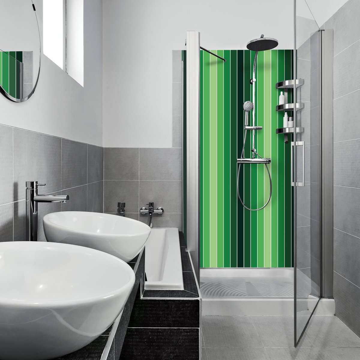 Duschwand Frisches Grün Muster M0090 entdecken - Bild 1