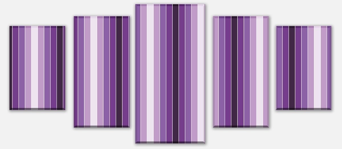 Leinwandbild Mehrteiler Leuchtendes Violett Muster M0092 entdecken - Bild 1
