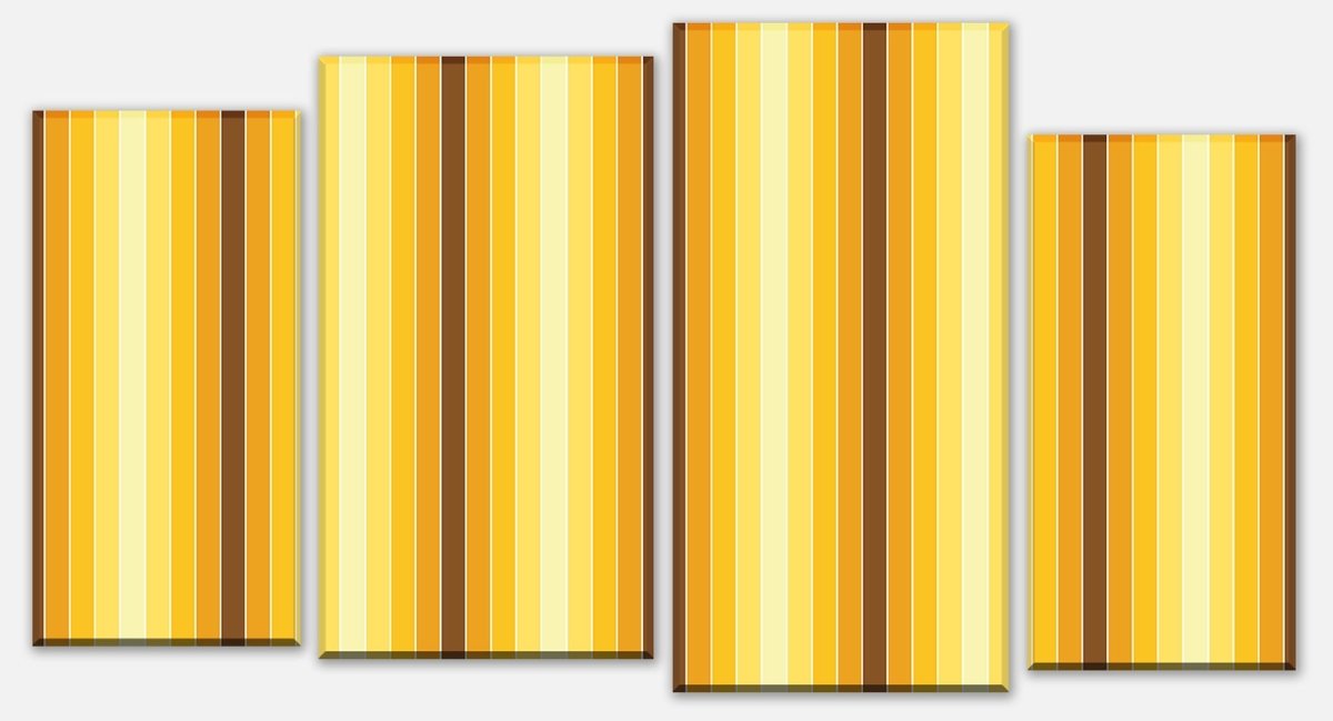 Canvas Print Divider Yellow Pattern M0093