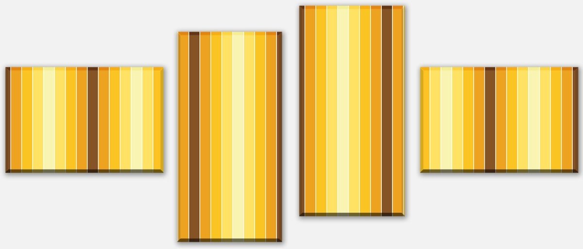 Canvas Print Divider Yellow Pattern M0093