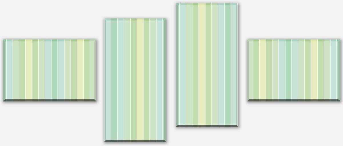 Canvas print Divider pastel mint pattern M0094