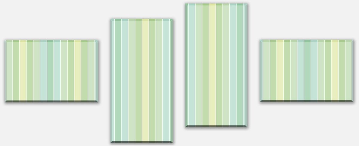 Canvas print Divider pastel mint pattern M0094