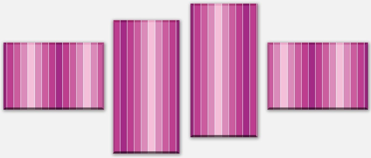 Canvas Print Divider Pink Pattern M0096