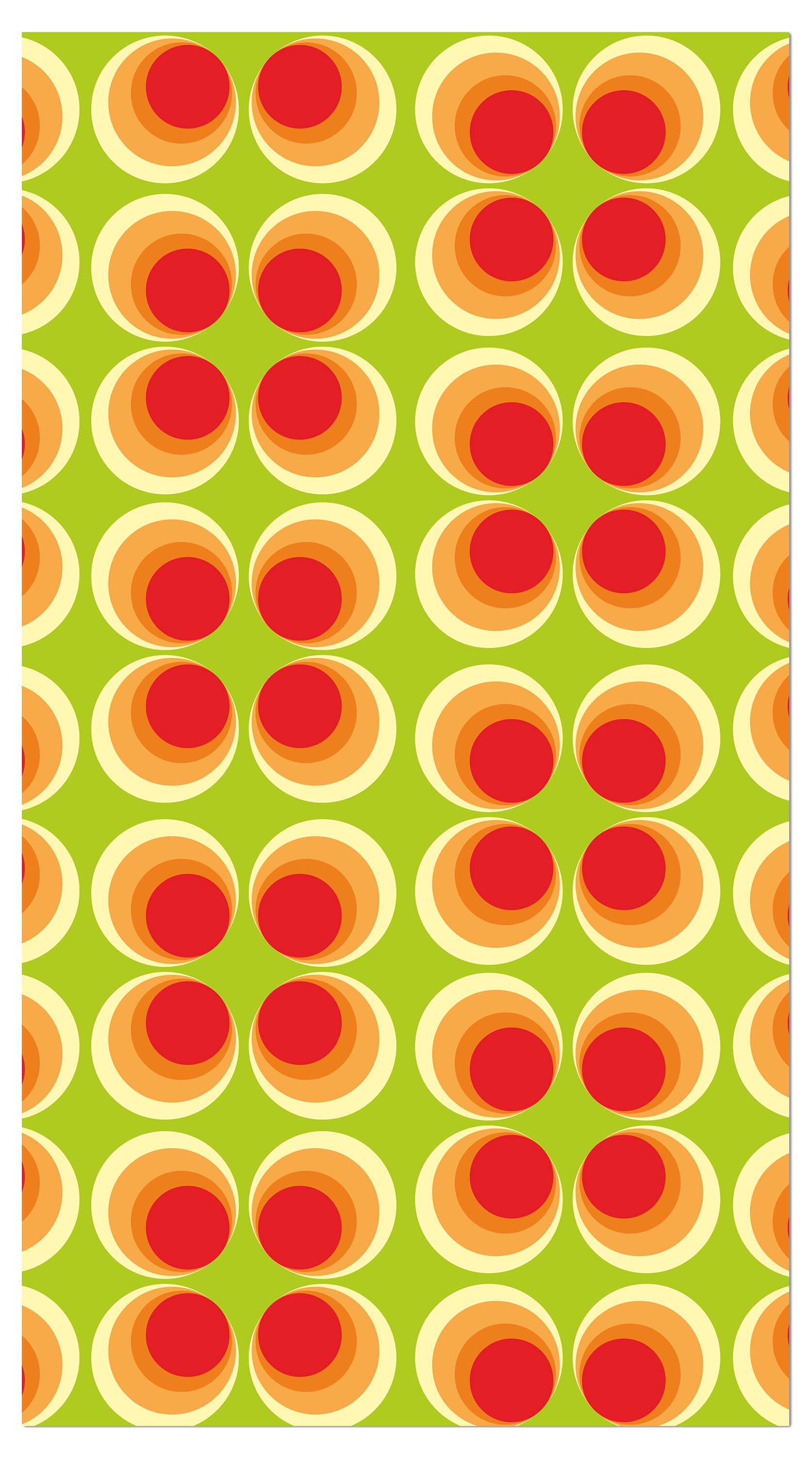 Garderobe Retrokreise Orange Muster M0098 entdecken - Bild 4