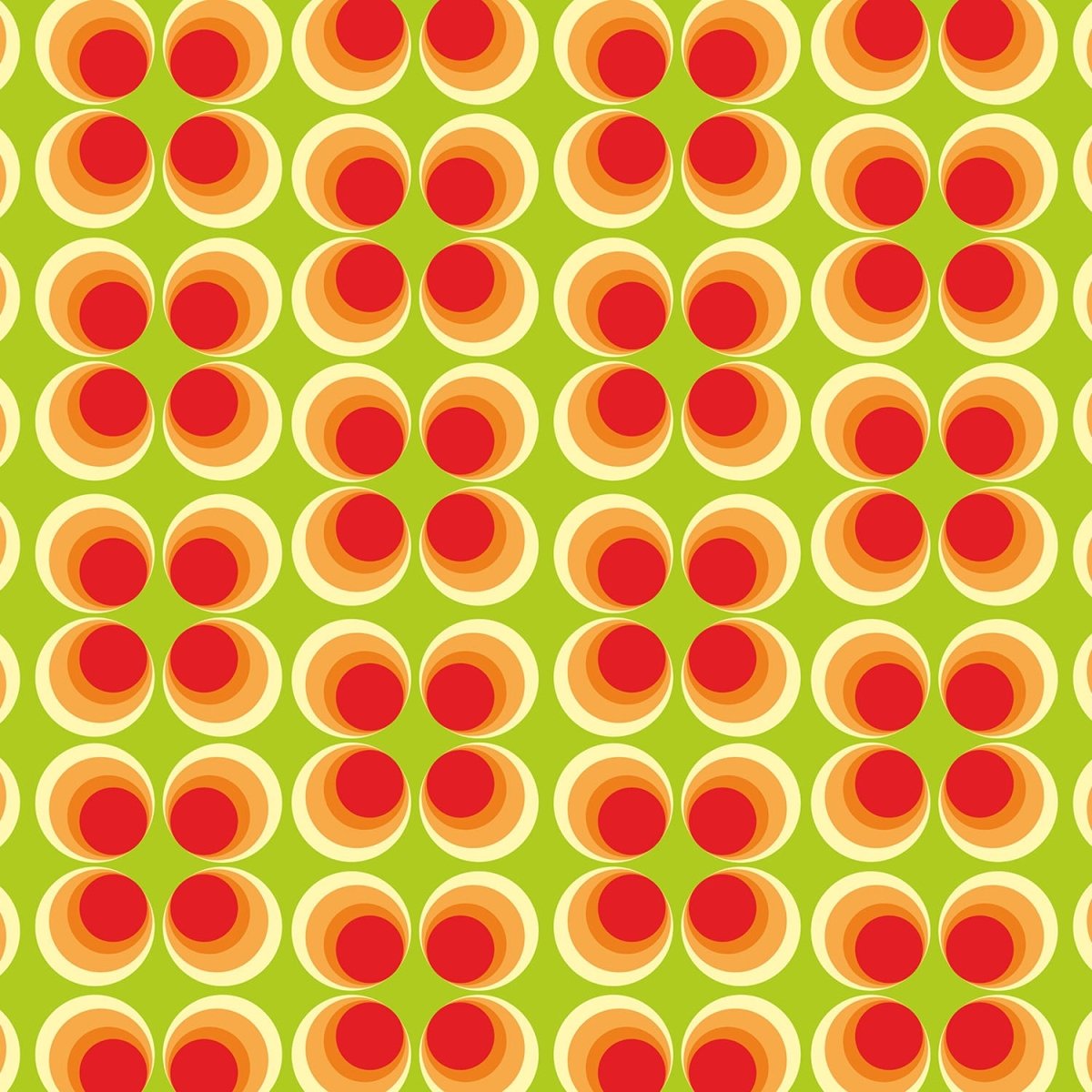 Beistelltisch Retrokreise Orange Muster M0098 entdecken - Bild 2