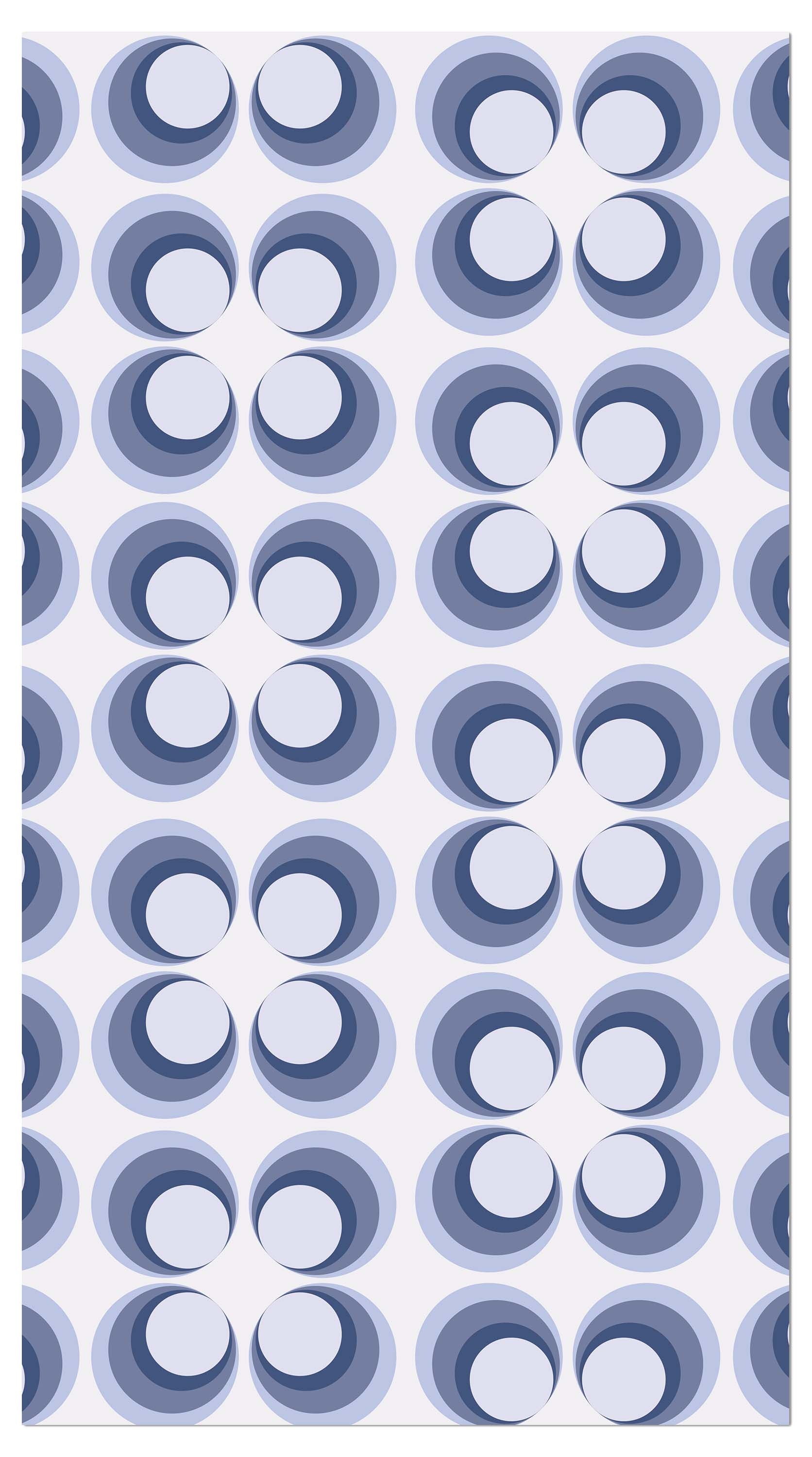 Garderobe Retrokreise Blau Muster M0099 entdecken - Bild 4