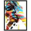 Poster Kunst, double exposure, Frau, bunte Farbe, Art M0099