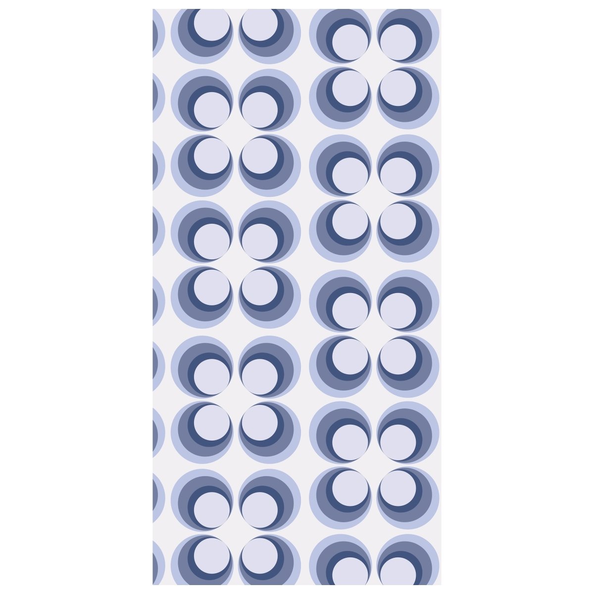 Türtapete Retrokreise Blau Muster M0099 - Bild 2