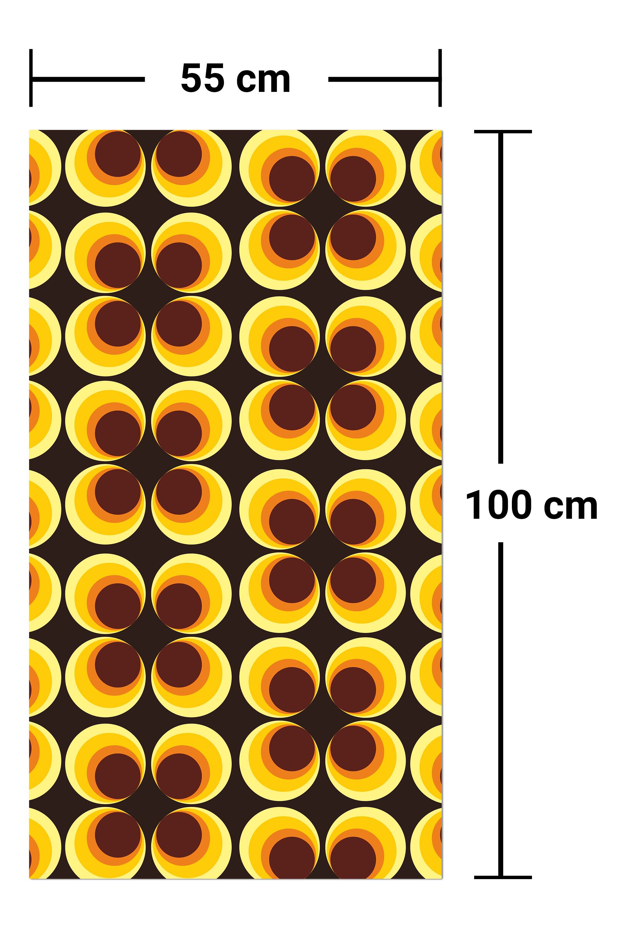 Garderobe Retrokreise Braun Muster M0100 entdecken - Bild 7