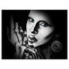 Wandbild Acrylglas Makeup, Schwarz Weiß Makeup, Frau, Art M0101
