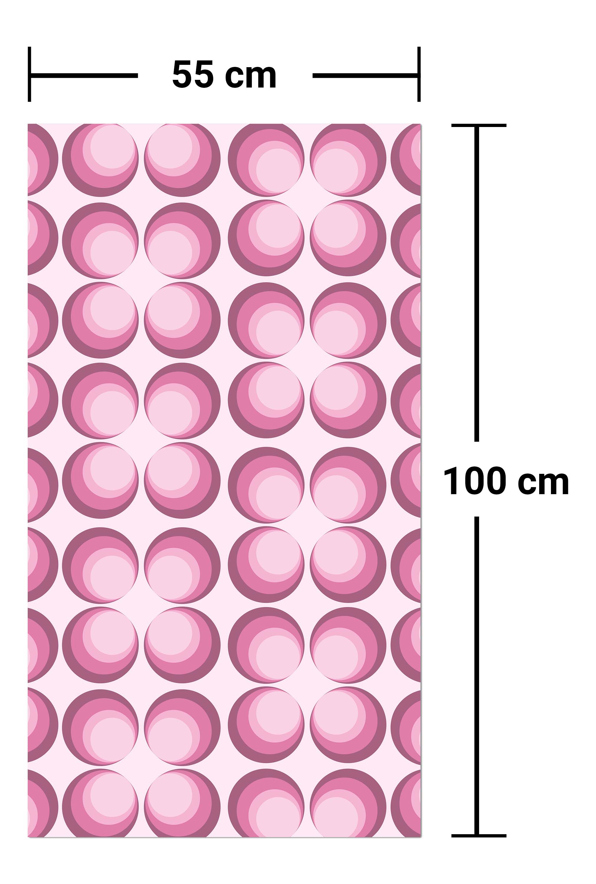 Garderobe Retrokreise Rosa Muster M0101 entdecken - Bild 7