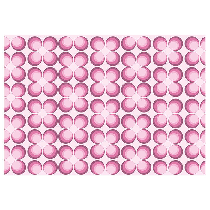 Fototapete Retrokreise Rosa Muster M0101 - Bild 2