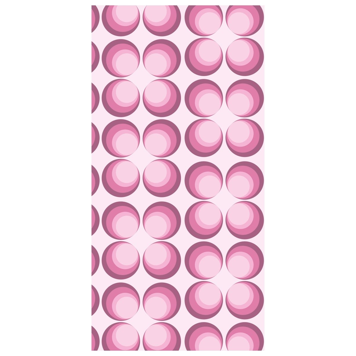 Türtapete Retrokreise Rosa Muster M0101 - Bild 2