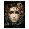 Wandbild Acrylglas Fantasy, Steam Punk, Frauen Gesicht M0103