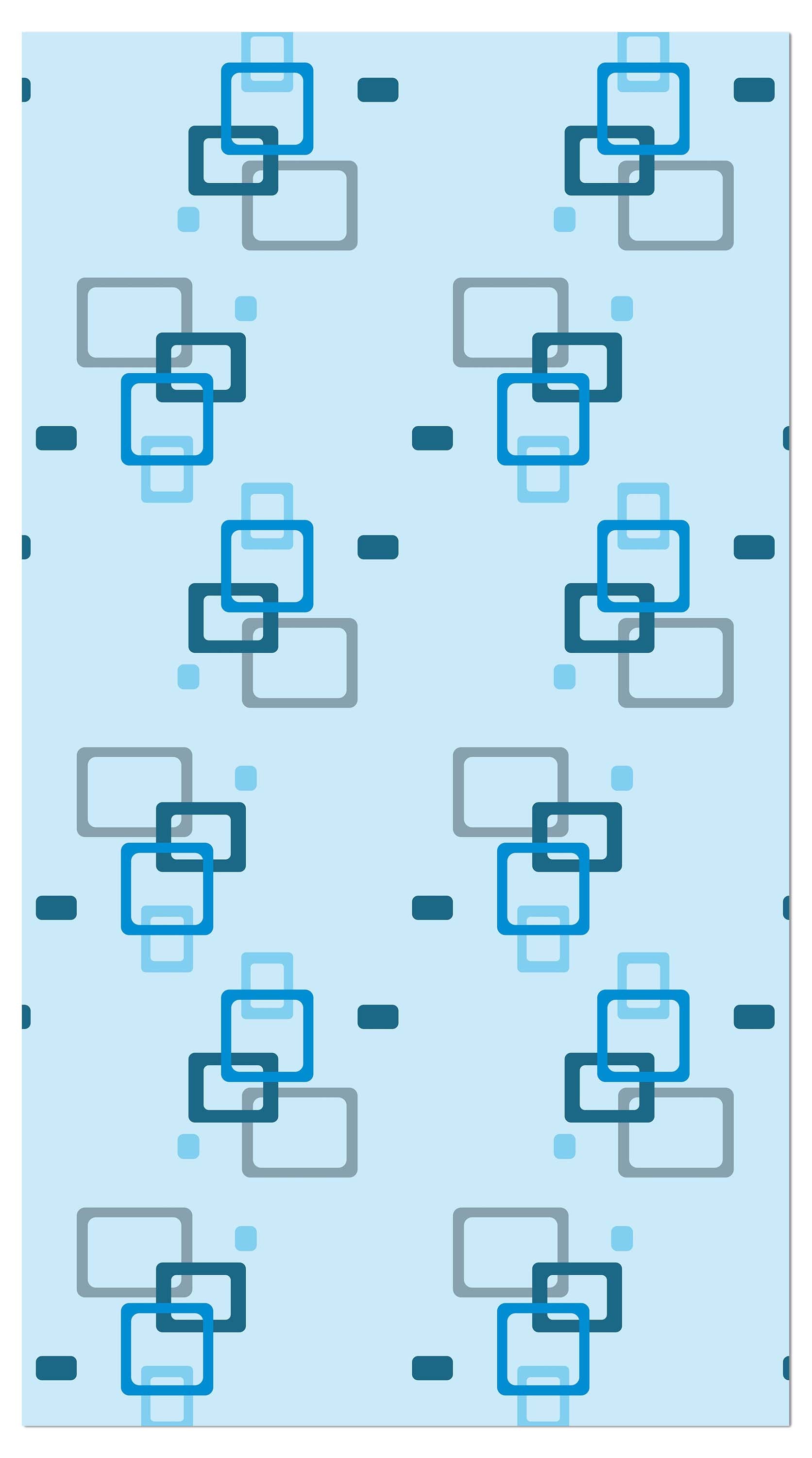 Garderobe Retrokästchen hellblau Muster M0103 entdecken - Bild 4