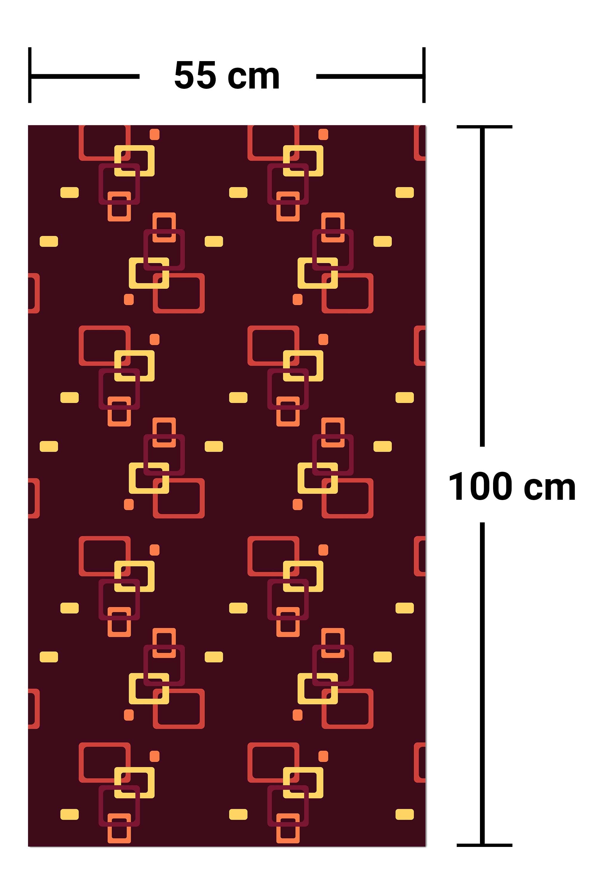 Garderobe Retrokästchen Dunkelrot Muster M0105 entdecken - Bild 7
