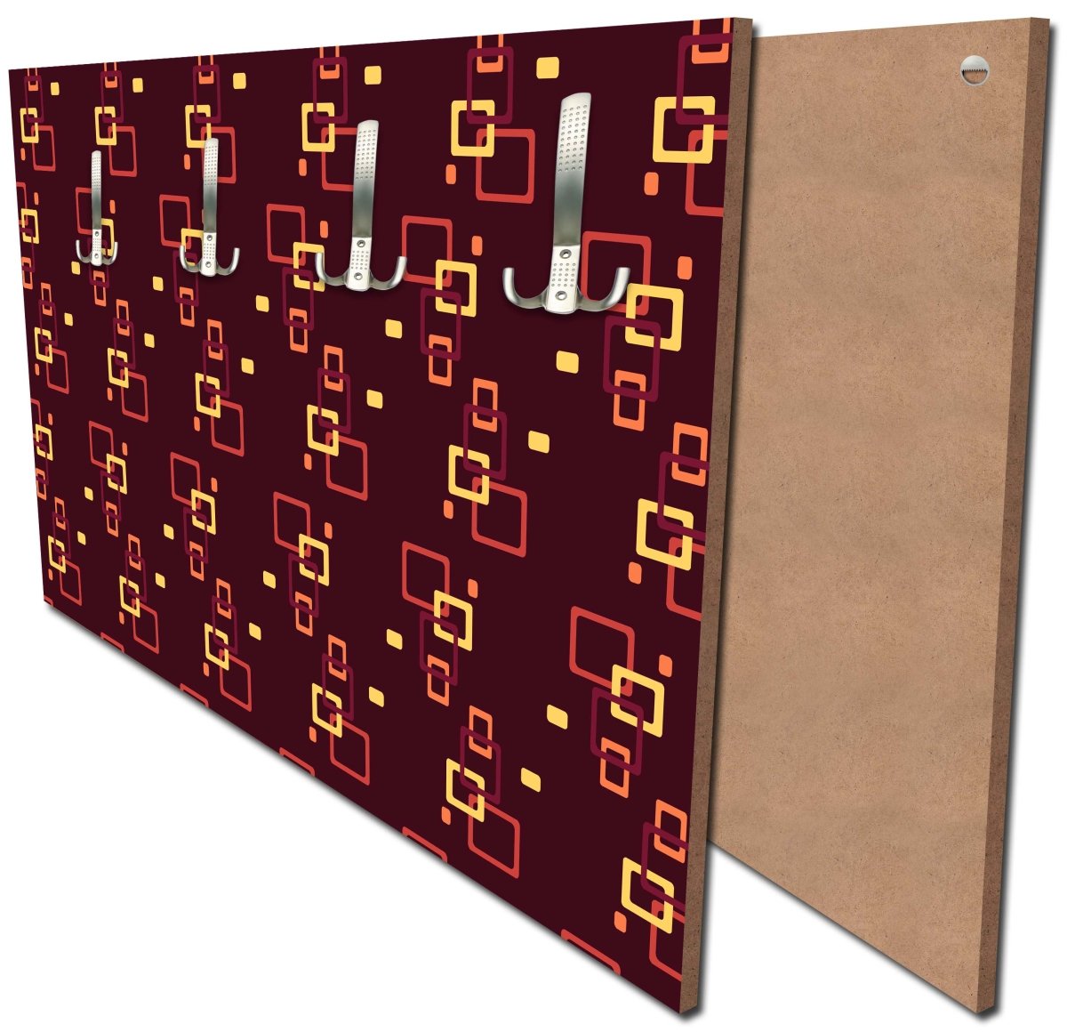 Armoire rétro box motif rouge foncé M0105
