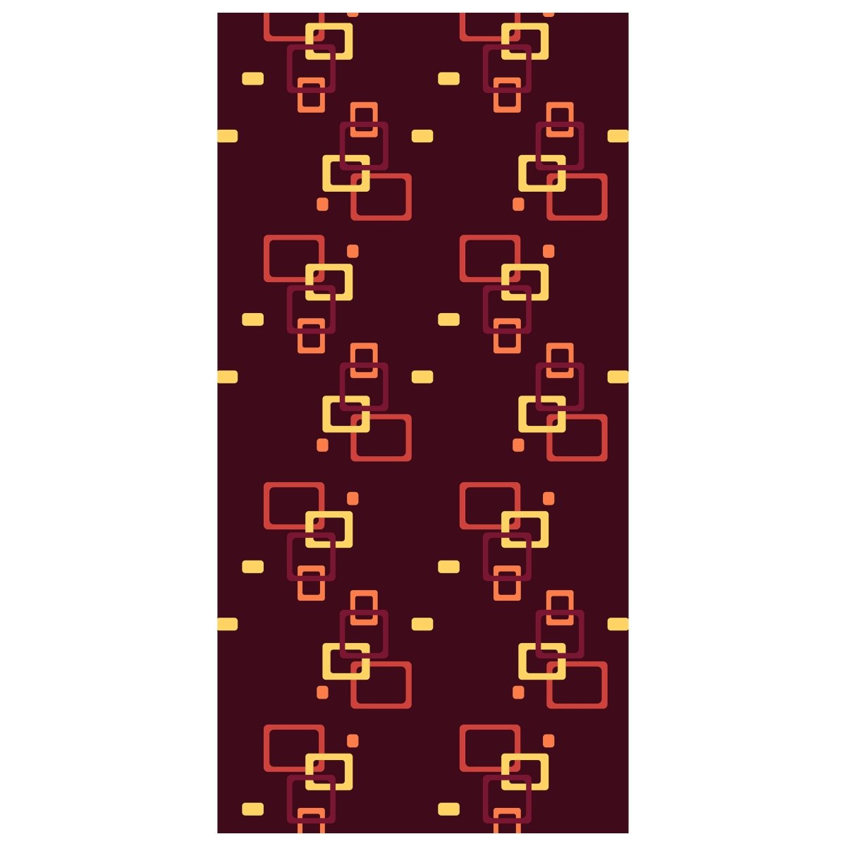 Türtapete Retrokästchen Dunkelrot Muster M0105 - Bild 2