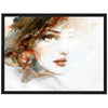 Poster Aquarell Gemälde, Frau, Art, Farbe, Model, Lippen M0108