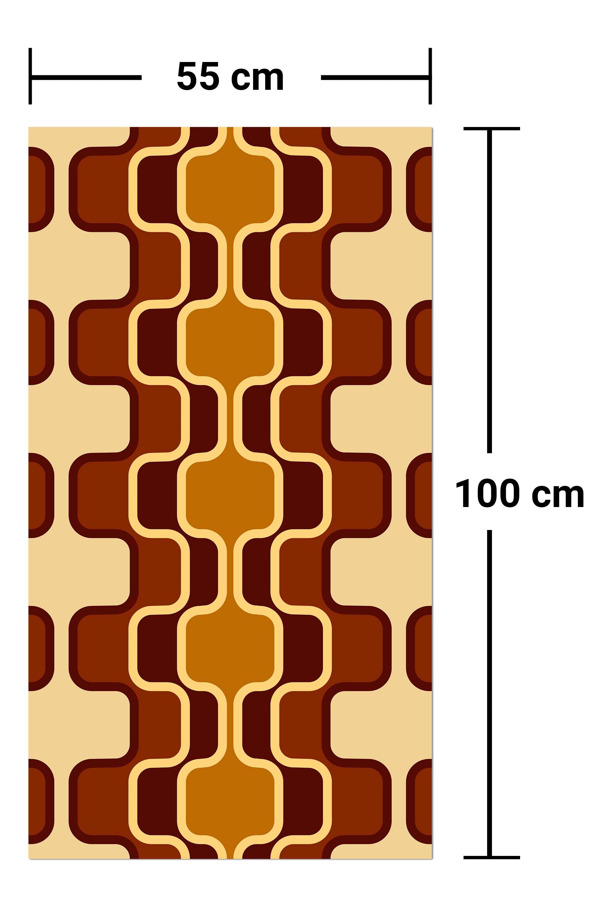 Garderobe Retromuster Braun Muster M0110 entdecken - Bild 7