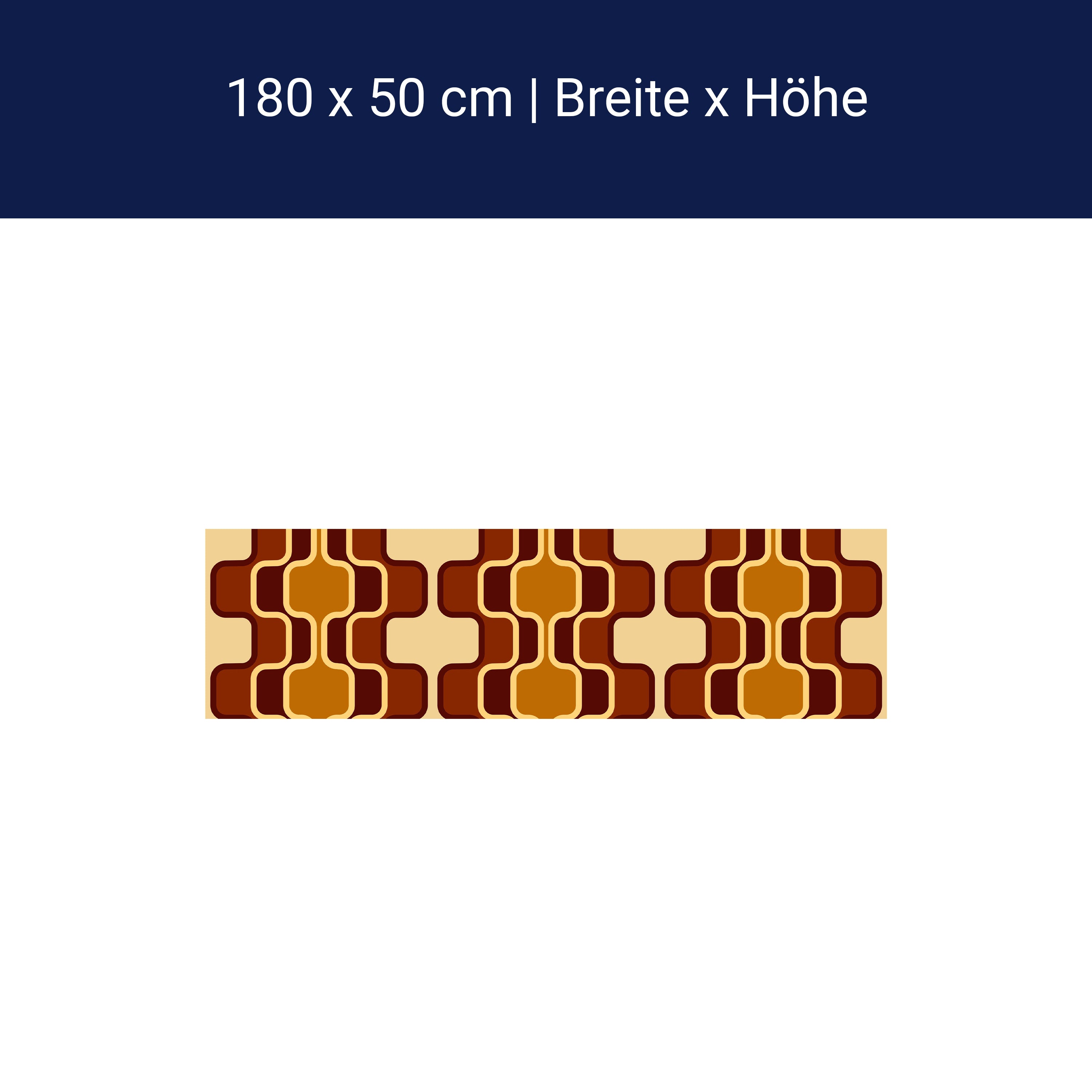 Küchenrückwand Retromuster Braun Muster M0110